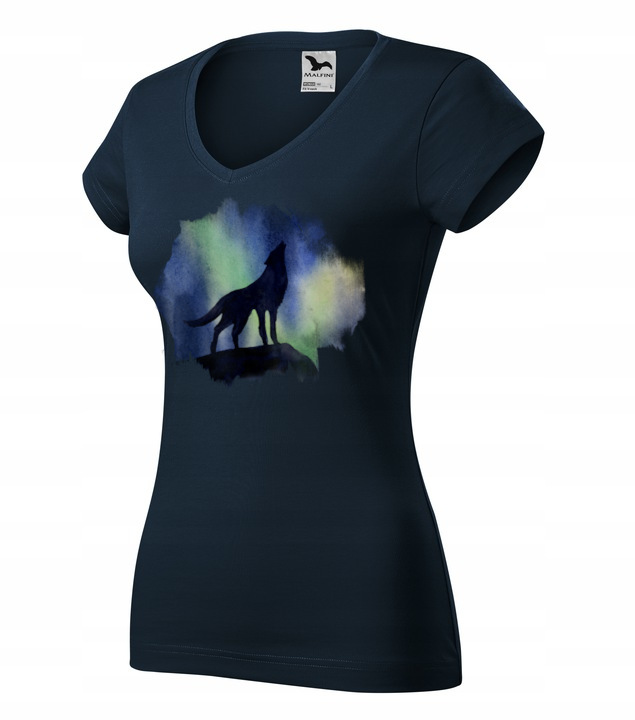 tričko Malfini Fit s krátkým rukávem tmavě modrá vlk