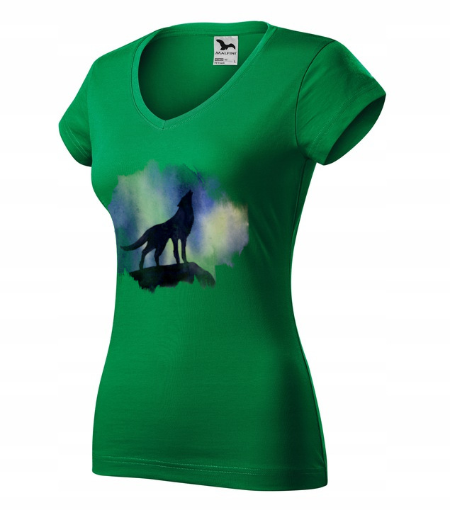 tričko Malfini Fit s krátkým rukávem zelená vlk