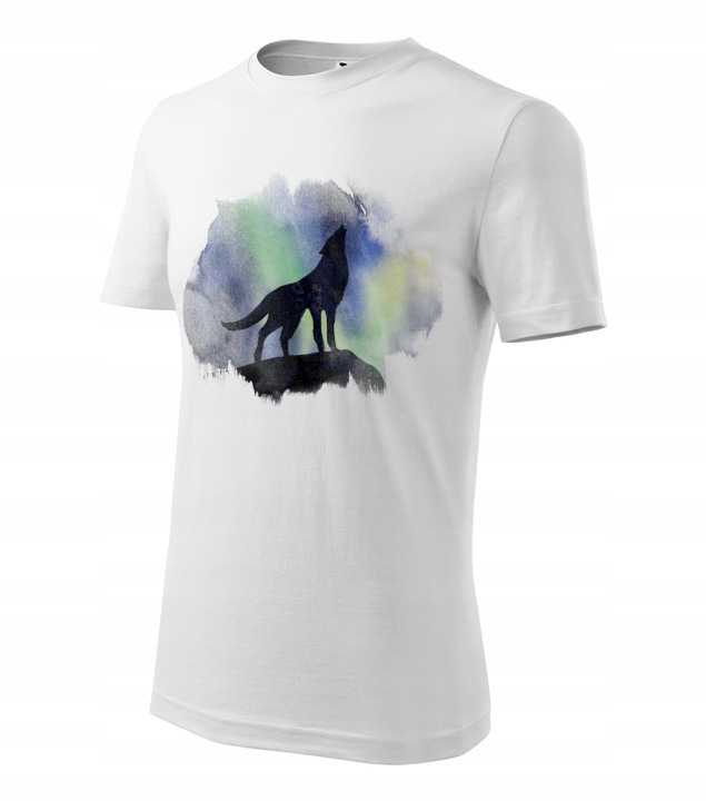 pánské tričko s krátkým rukávem Malfini Heavy bílá vlk
