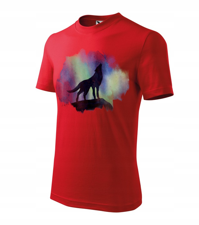 pánské tričko s krátkým rukávem Malfini Heavy červená vlk
