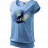 dámské tričko malfini s krátkým rukávem nebesky modré vlk