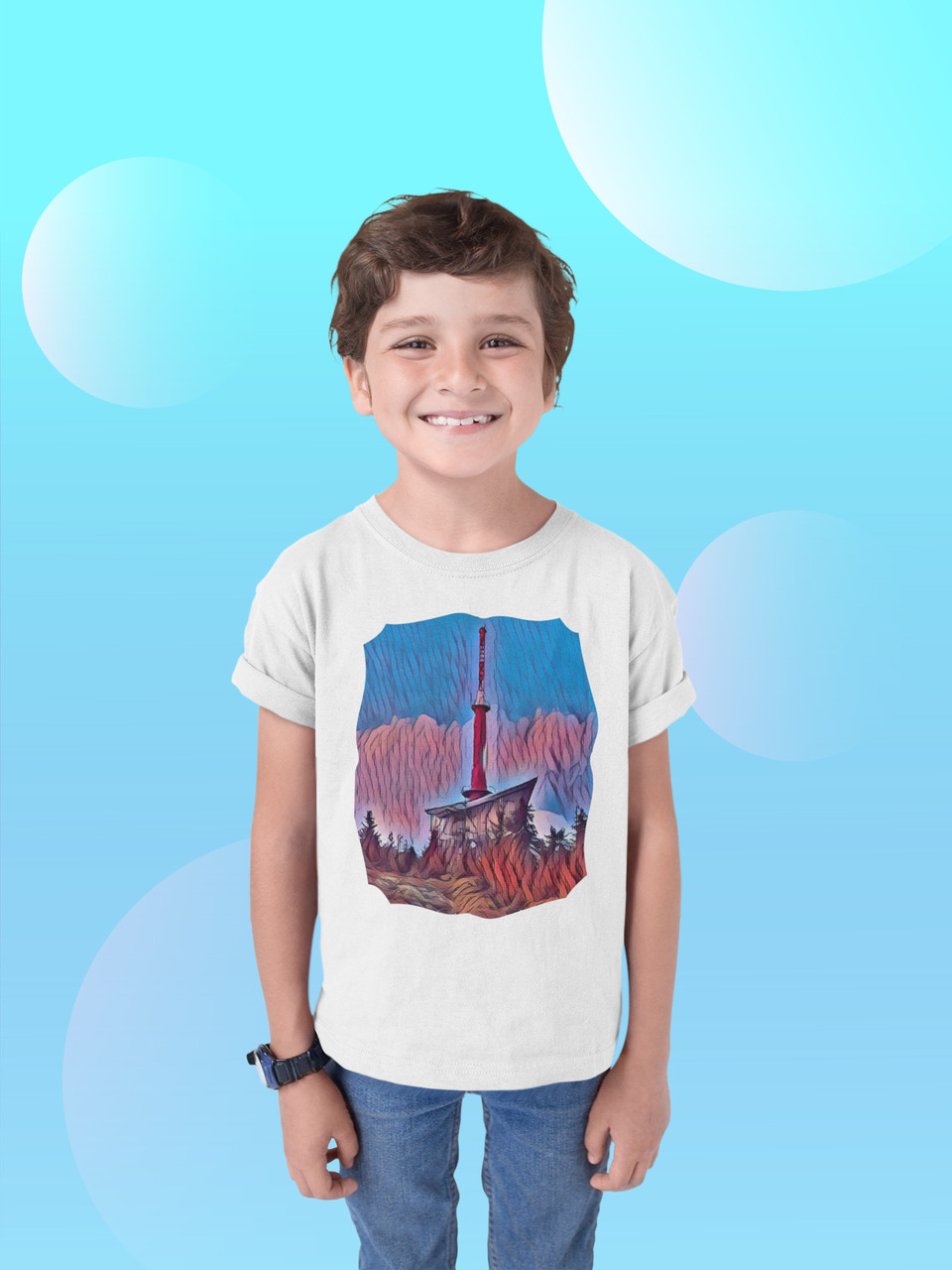 Dětské tričko s krátkým rukávem Lysá hora