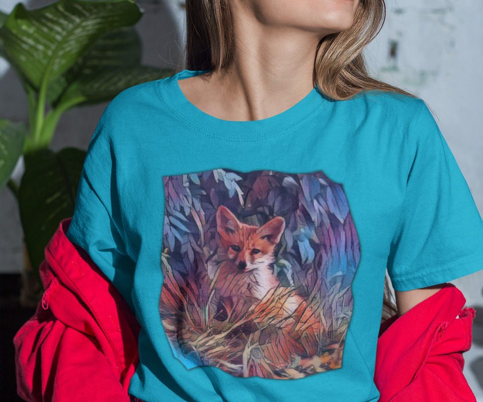 dámské tričko s motivem lišky