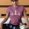 dámské tričko s krátkým rukávem ekg turistka