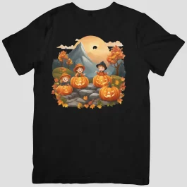 Dětské tričko s krátkým rukávem Veselý Halloween Děti