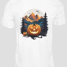 Pánské tričko s krátkým rukávem Halloween Dýně Hory