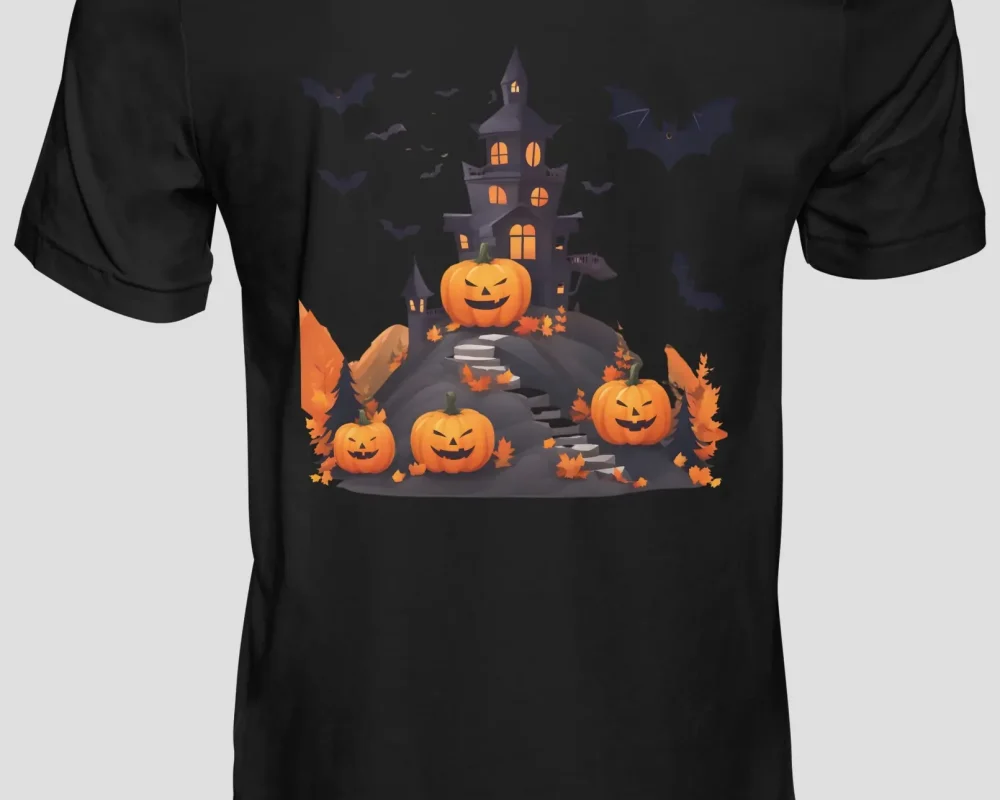 Panské tričko halloween dýně